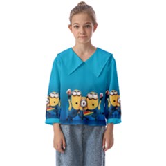 Minions, Blue, Cartoon, Cute, Friends Kids  Sailor Shirt by nateshop