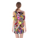 Sticker Bomb, Art, Cartoon, Dope Shoulder Cutout One Piece Dress View2