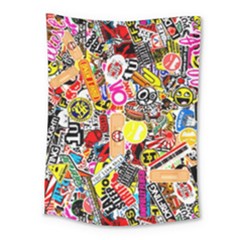 Sticker Bomb, Art, Cartoon, Dope Medium Tapestry by nateshop