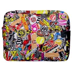 Sticker Bomb, Art, Cartoon, Dope Make Up Pouch (large) by nateshop