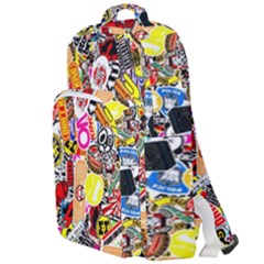 Sticker Bomb, Art, Cartoon, Dope Double Compartment Backpack by nateshop