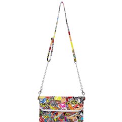 Sticker Bomb, Art, Cartoon, Dope Mini Crossbody Handbag by nateshop