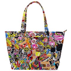 Sticker Bomb, Art, Cartoon, Dope Back Pocket Shoulder Bag 