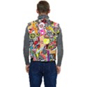 Sticker Bomb, Art, Cartoon, Dope Men s Button Up Puffer Vest	 View4