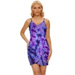 tie dye 1 Wrap Tie Front Dress