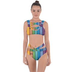 Rainbow Bandaged Up Bikini Set  by zappwaits