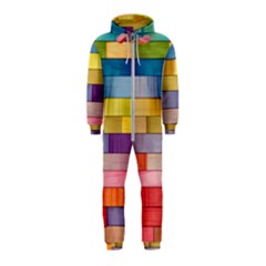 Rainbow Wood Hooded Jumpsuit (kids) by zappwaits