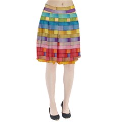 Rainbow Wood Pleated Skirt by zappwaits