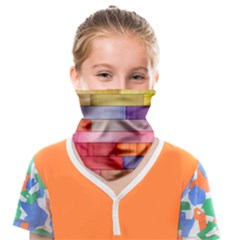 Rainbow Wood Face Covering Bandana (kids) by zappwaits