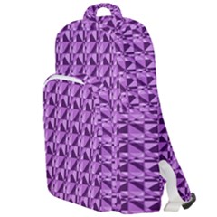Violet Geometry Double Compartment Backpack by Sparkle