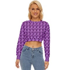 Violet Geometry Lightweight Long Sleeve Sweatshirt by Sparkle