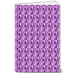 Violet Geometry 8  X 10  Hardcover Notebook by Sparkle