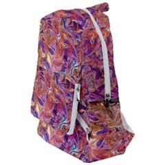 Ochre On Fuchsia Blend Travelers  Backpack by kaleidomarblingart