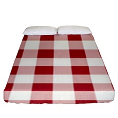 Gingham - 4096x4096px - 300dpi14 Fitted Sheet (king Size) by EvgeniaEsenina