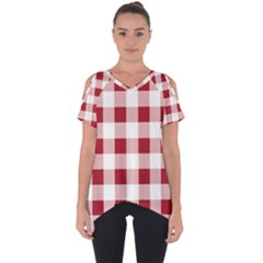 Gingham - 4096x4096px - 300dpi14 Cut Out Side Drop T-shirt by EvgeniaEsenina