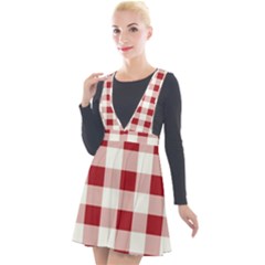 Gingham - 4096x4096px - 300dpi14 Plunge Pinafore Velour Dress by EvgeniaEsenina