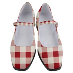 Gingham - 4096x4096px - 300dpi14 Women s Mary Jane Shoes