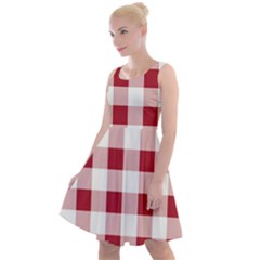 Gingham - 4096x4096px - 300dpi14 Knee Length Skater Dress by EvgeniaEsenina