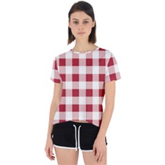 Gingham - 4096x4096px - 300dpi14 Open Back Sport T-shirt by EvgeniaEsenina