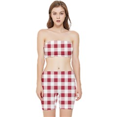 Gingham - 4096x4096px - 300dpi14 Stretch Shorts And Tube Top Set by EvgeniaEsenina