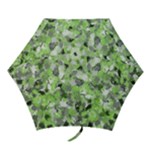 Lime Green and Gray Paintballs Mini Folding Umbrella