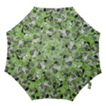Lime Green and Gray Paintballs Hook Handle Umbrella (Medium)