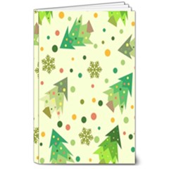 Geometric Christmas Pattern 8  X 10  Softcover Notebook by Grandong