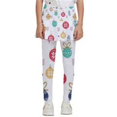 Cute Christmas Pattern Kids  Skirted Pants by Grandong