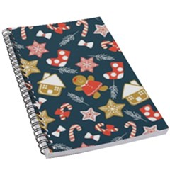 New Year Christmas Winter Pattern 5 5  X 8 5  Notebook by Grandong