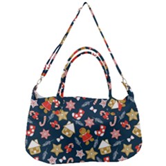 New Year Christmas Winter Pattern Removable Strap Handbag by Grandong