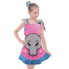 Rad Rat Studios Logo Kids  Tie Up Tunic Dress by radratstudios