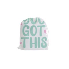 You Got This T- Shirt You Got This A Cute Motivation Qoute To Keep You Going T- Shirt Yoga Reflexion Pose T- Shirtyoga Reflexion Pose T- Shirt Drawstring Pouch (small) by hizuto