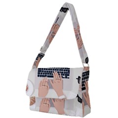 Lady Boss Full Print Messenger Bag (s) by SychEva