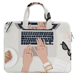 Lady Boss Macbook Pro 13  Double Pocket Laptop Bag by SychEva