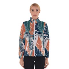 Colorful Tropical Leaf Women s Bomber Jacket by Jack14