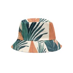 Colorful Tropical Leaf Inside Out Bucket Hat (kids) by Jack14