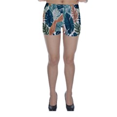 Tropical Leaf Skinny Shorts by Jack14