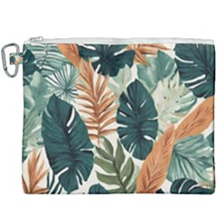 Tropical Leaf Canvas Cosmetic Bag (xxxl) by Jack14