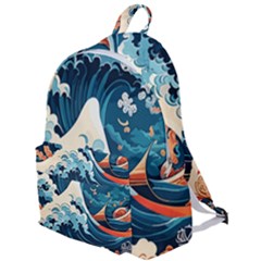 Wave Pattern The Plain Backpack by Valentinaart