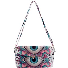 Eyes Pattern Removable Strap Clutch Bag by Valentinaart
