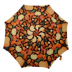 Thanksgiving Pattern Hook Handle Umbrellas (small) by Valentinaart