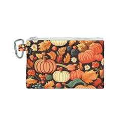 Thanksgiving Pattern Canvas Cosmetic Bag (small) by Valentinaart