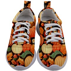 Thanksgiving Pattern Kids Athletic Shoes by Valentinaart