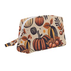 Thanksgiving Pattern Wristlet Pouch Bag (medium) by Valentinaart