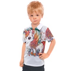 Baby Unicorn T- Shirt Colourful Bay Unicorn T- Shirt Yoga Reflexion Pose T- Shirtyoga Reflexion Pose T- Shirt Kids  Polo T-shirt