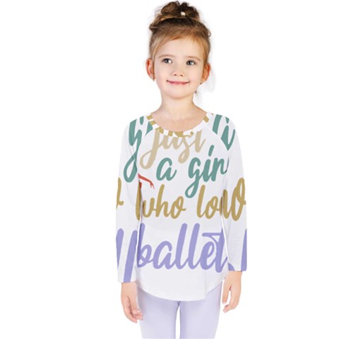 Ballet T- Shirtjust A Girle Who Loves Ballet T- Shirt Yoga Reflexion Pose T- Shirtyoga Reflexion Pose T- Shirt Kids  Long Sleeve T-shirt by hizuto