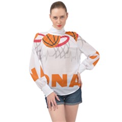 Basketball Lover Gifts For Birthday T- Shirt Basketball Lover Basketball Is In My D N A Basketball H Yoga Reflexion Pose T- Shirtyoga Reflexion Pose T- Shirt High Neck Long Sleeve Chiffon Top by hizuto
