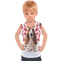 Basset Hound Gift T- Shirt Funny Basset Hound Valentine Heart Paw Basset Hound Dog Lover Valentine C Yoga Reflexion Pose T- Shirtyoga Reflexion Pose T- Shirt Kids  Sport Tank Top