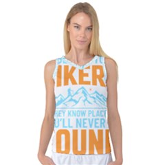 Be Nice To Hikers T- Shirt Be Nice To Hikers T- Shirt Yoga Reflexion Pose T- Shirtyoga Reflexion Pose T- Shirt Women s Basketball Tank Top