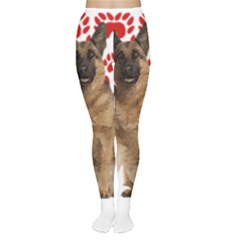 Belgian Malinois Gift T- Shirt Cool Belgian Malinois Valentine Heart Paw Belgian Malinois Dog Lover Yoga Reflexion Pose T- Shirtyoga Reflexion Pose T- Shirt Tights by hizuto